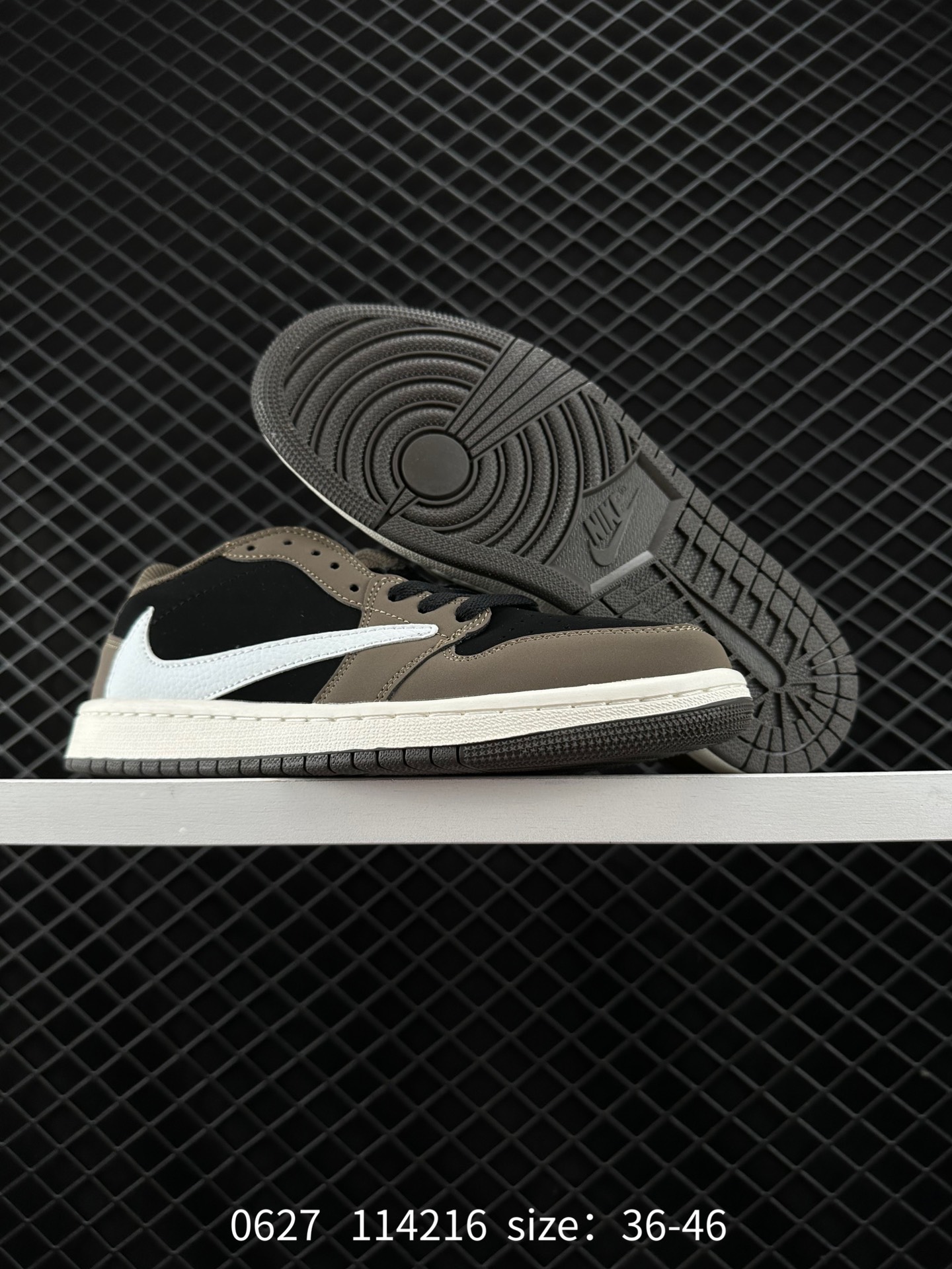 Fragment Design x Travis Scott x Nike Air Jordan 1 Low OG SP”Military Blue”